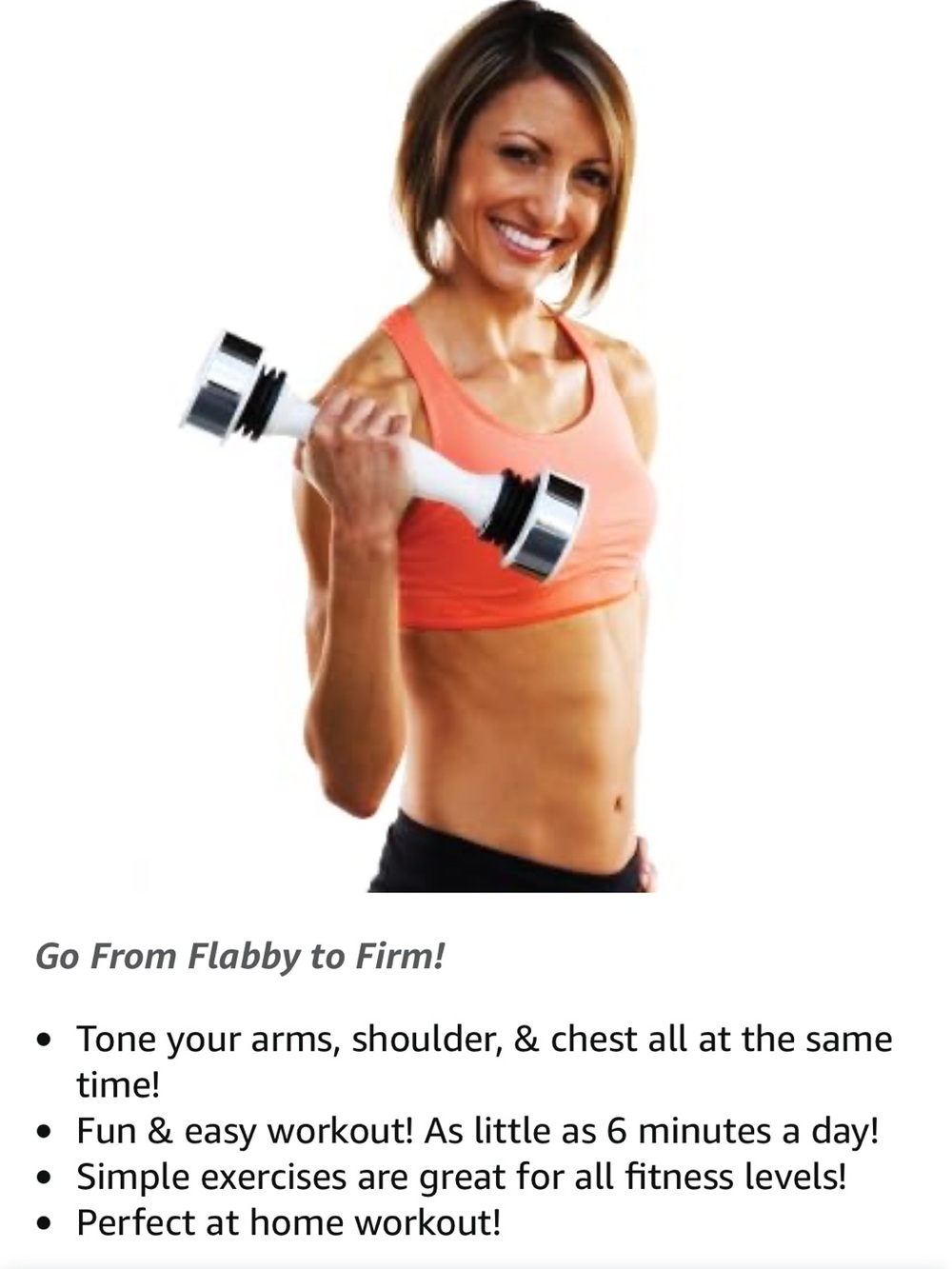 Shake Weight for Women - Muscle Toning Dumbbell Sculpt Arms, shoulder & chest.